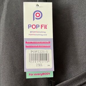 POP Fit Black Leggings 2XL